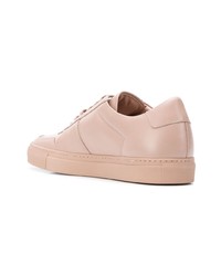 Мужские розовые кожаные низкие кеды от Common Projects