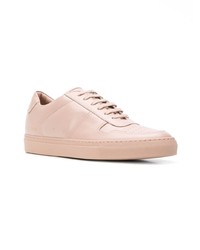 Мужские розовые кожаные низкие кеды от Common Projects