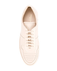 Мужские розовые кожаные низкие кеды от Common Projects