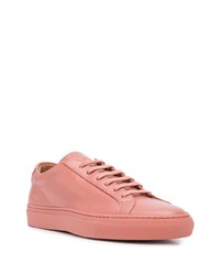 Мужские розовые кожаные низкие кеды от Common Projects