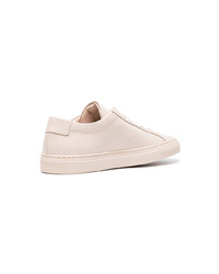 Женские розовые кожаные низкие кеды от Common Projects