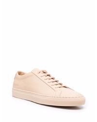 Мужские розовые кожаные низкие кеды от Common Projects