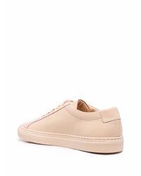 Мужские розовые кожаные низкие кеды от Common Projects