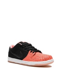 Мужские розовые кожаные низкие кеды от Nike