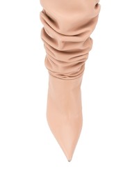 Розовые кожаные полусапоги от Casadei