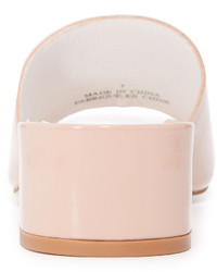 Розовые кожаные сабо от Jeffrey Campbell
