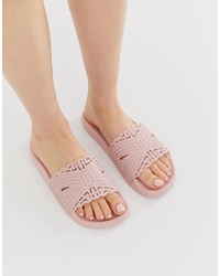 Розовые кожаные сандалии на плоской подошве от Ted Baker