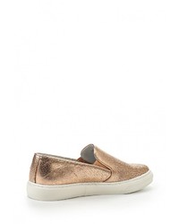 Женские розовые кожаные слипоны от Bronx