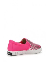 Женские розовые кожаные слипоны от Springway