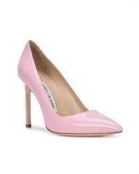 Розовые кожаные туфли от Manolo Blahnik