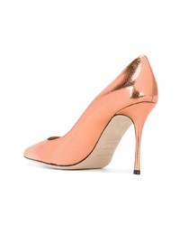 Розовые кожаные туфли от Sergio Rossi