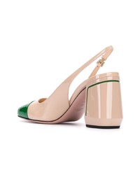 Розовые кожаные туфли от Prada