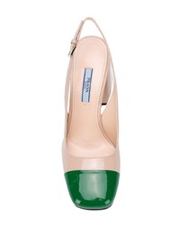 Розовые кожаные туфли от Prada