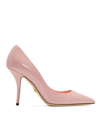 Розовые кожаные туфли от Dolce And Gabbana