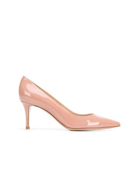 Розовые кожаные туфли от Gianvito Rossi