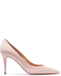 Розовые кожаные туфли от Gianvito Rossi
