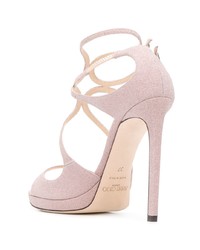 Розовые кожаные туфли от Jimmy Choo