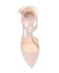 Розовые кожаные туфли от Jimmy Choo