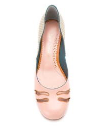 Розовые кожаные туфли от Sarah Chofakian