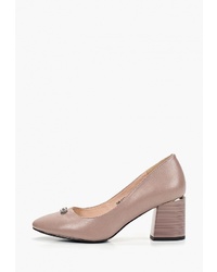 Розовые кожаные туфли от Madella