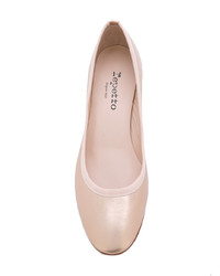 Розовые кожаные туфли от Repetto