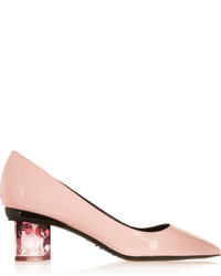 Розовые кожаные туфли от Nicholas Kirkwood