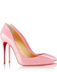 Розовые кожаные туфли от Christian Louboutin