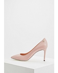 Розовые кожаные туфли от Pollini