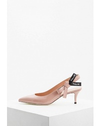 Розовые кожаные туфли от Pollini