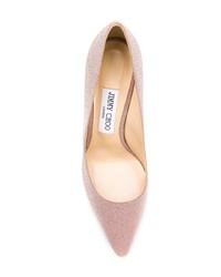 Розовые кожаные туфли от Jimmy Choo