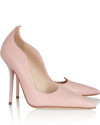 Розовые кожаные туфли от Versace