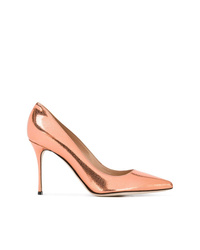 Розовые кожаные туфли от Sergio Rossi