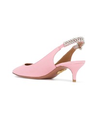 Розовые кожаные туфли от Aquazzura
