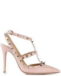 Розовые кожаные туфли от Valentino Garavani