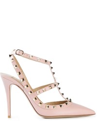 Розовые кожаные туфли от Valentino Garavani