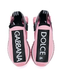 Женские розовые кроссовки от Dolce & Gabbana