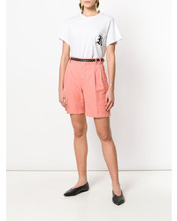 Женские розовые льняные шорты от Aspesi