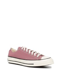 Мужские розовые низкие кеды из плотной ткани от Converse