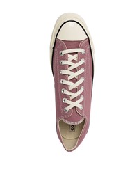 Мужские розовые низкие кеды из плотной ткани от Converse