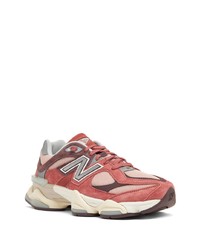 Мужские розовые низкие кеды от New Balance