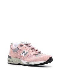 Мужские розовые низкие кеды от New Balance