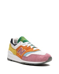 Мужские розовые низкие кеды от New Balance