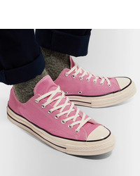 Мужские розовые низкие кеды от Converse