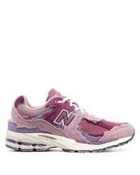 Мужские розовые низкие кеды от New Balance