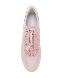 Женские розовые низкие кеды от Geox