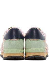 Женские розовые низкие кеды от Valentino