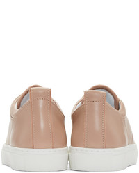 Женские розовые низкие кеды от Lanvin