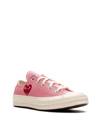 Мужские розовые низкие кеды от Converse