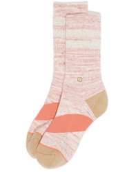 Женские розовые носки в горизонтальную полоску от Stance