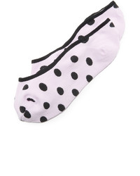 Женские розовые носки в горошек от Kate Spade